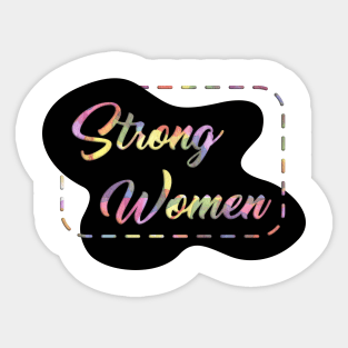 Strong Women Gender Equality Sticker